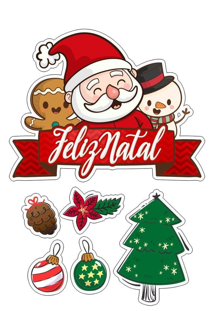 Figurinhas de noel para imprimir