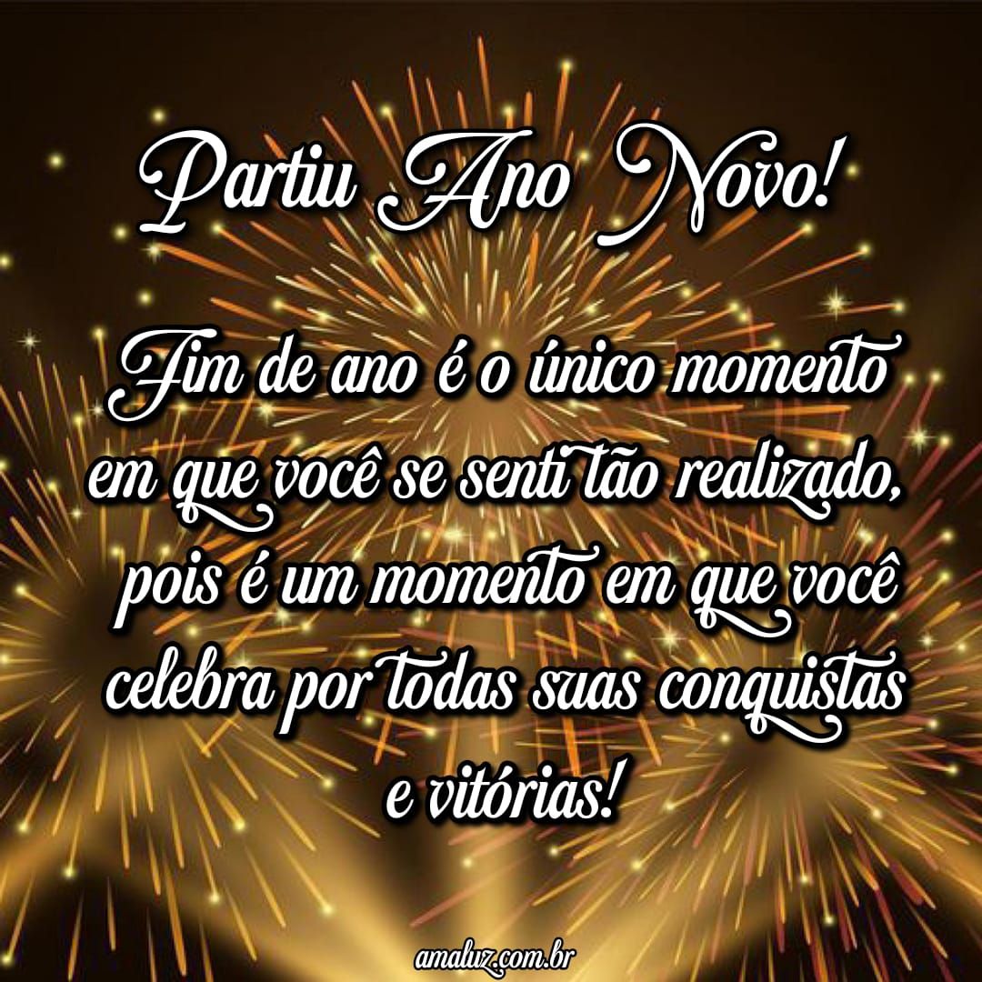 Fim de ano um momento em que sentimos realizados