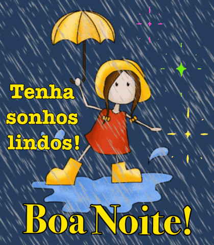 Gifs de boa noite de chuva