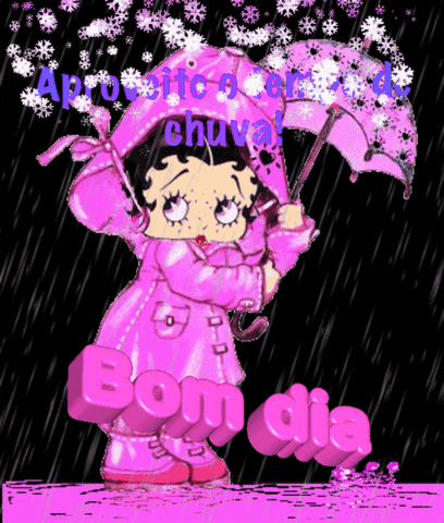 Gifs de bom dia com lindos pingos de chuva