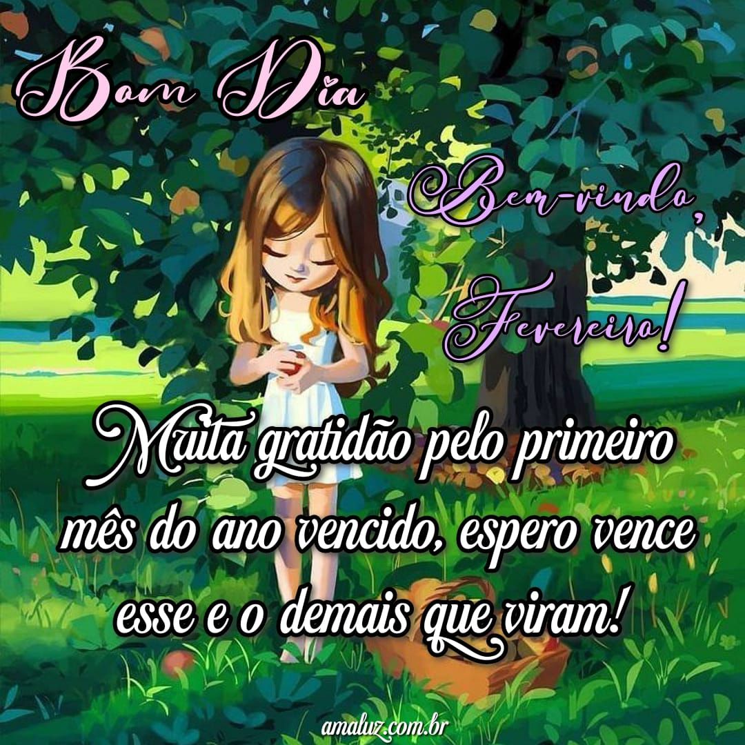 Gratidão pelo primeiro mês vencido, bem vindo fevereiro