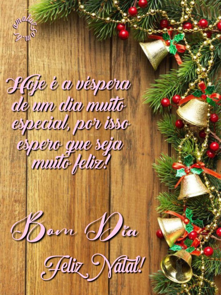 Hoje é a véspera de um dia muito especial