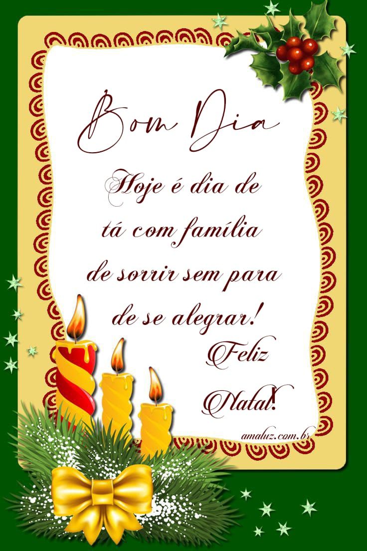 Hoje é dia de tá com a família