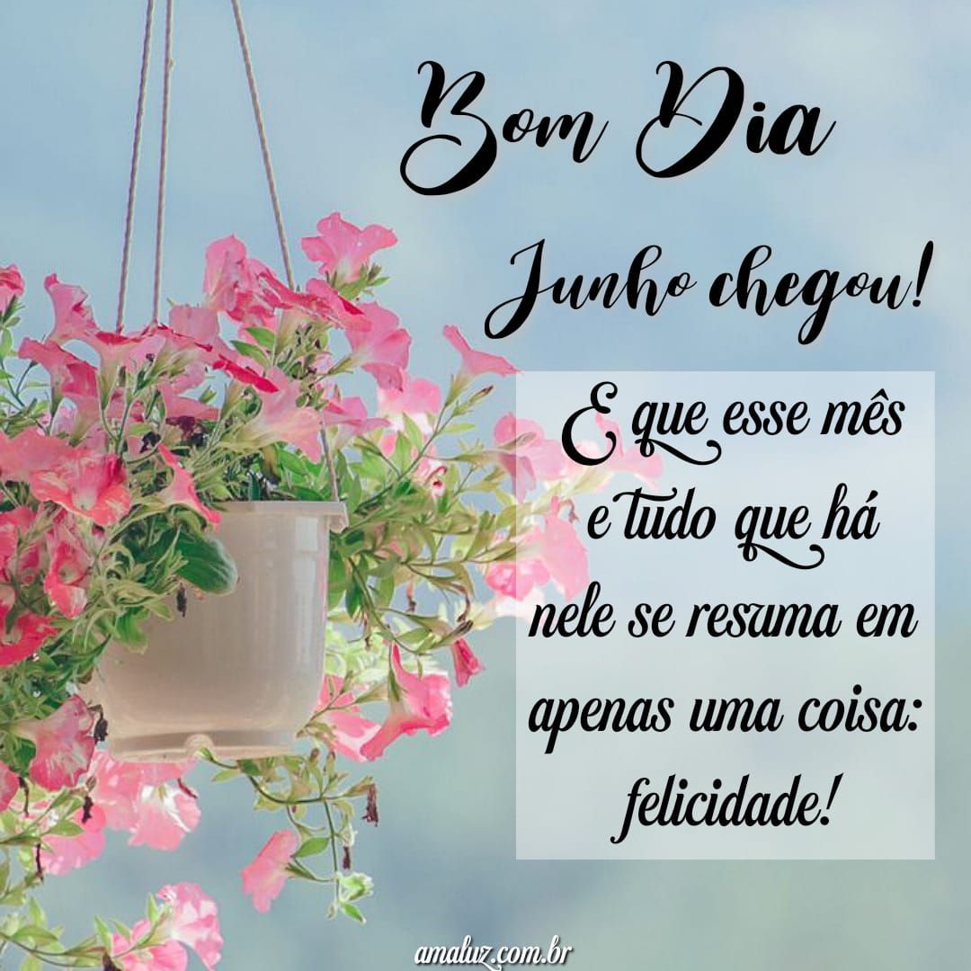 Junho chegou, bom dia