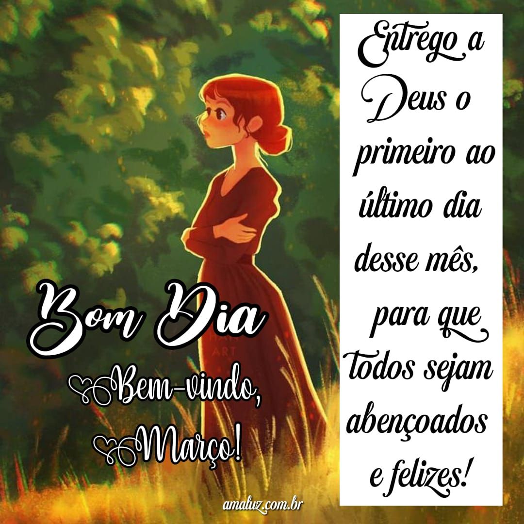 Mês de março nas mãos de Deus