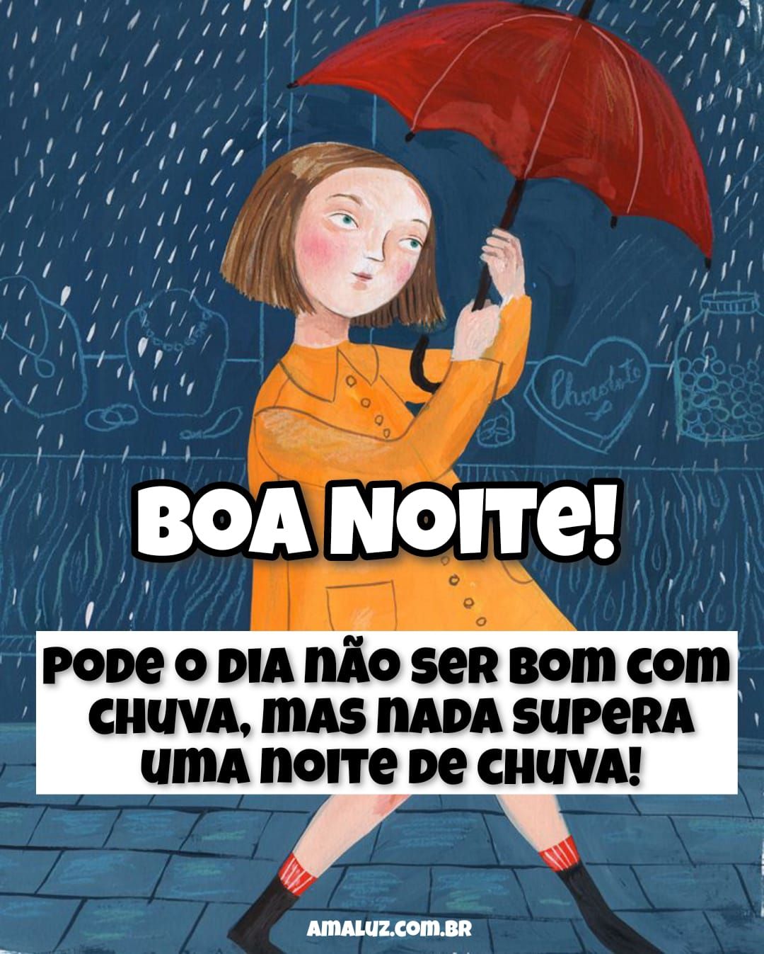Nada supera uma noite de chuva.