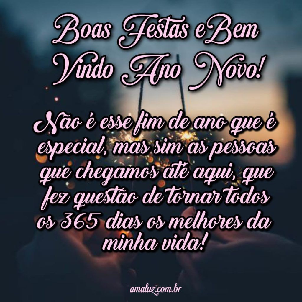 Não é esse fim de ano que é especial