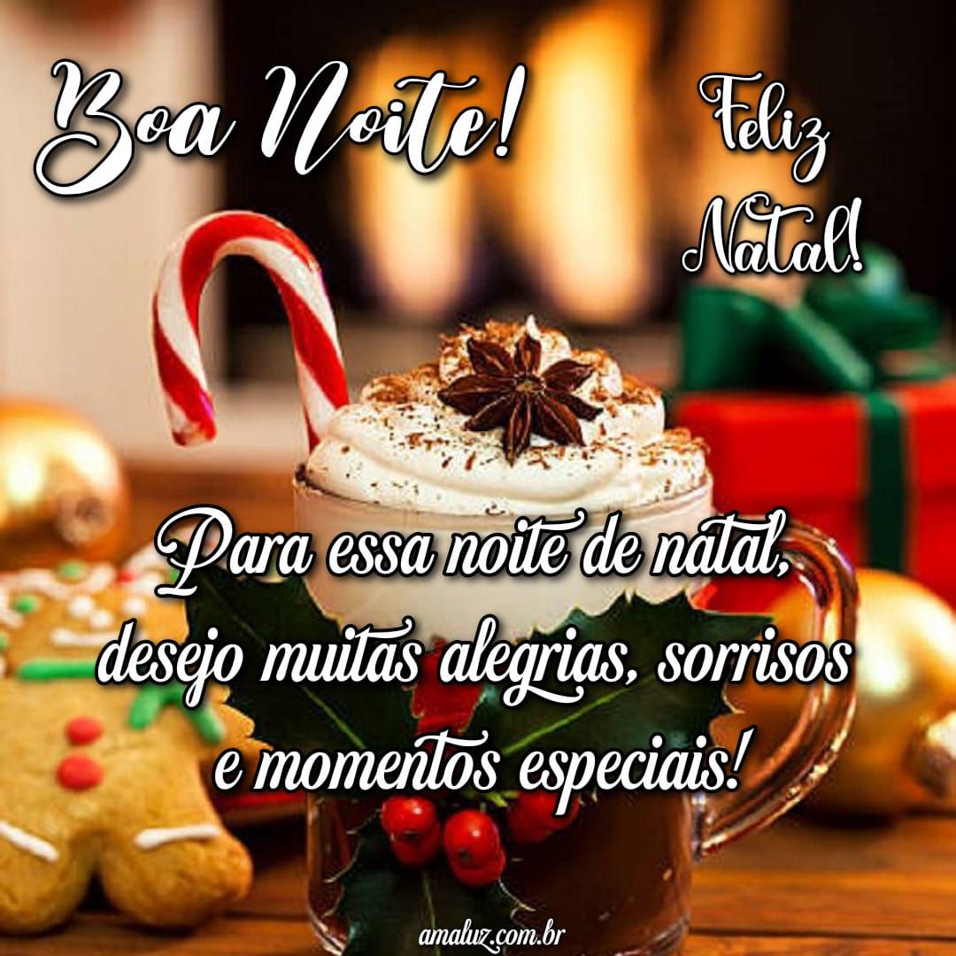 Paraessa noite de natal desejo felicidade