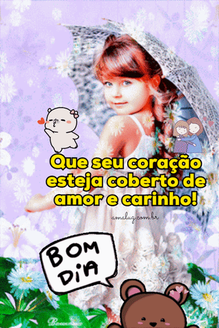 Que seu coração esteja coberto de amor, bom dia gifs