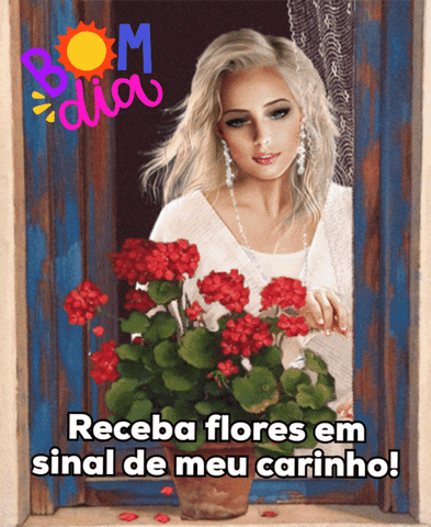 Receba flores em sinal do meu carinho