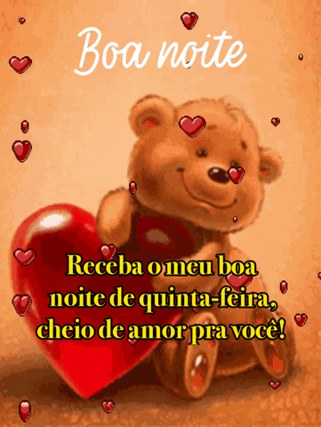 Receba meu boa noite de quinta feira