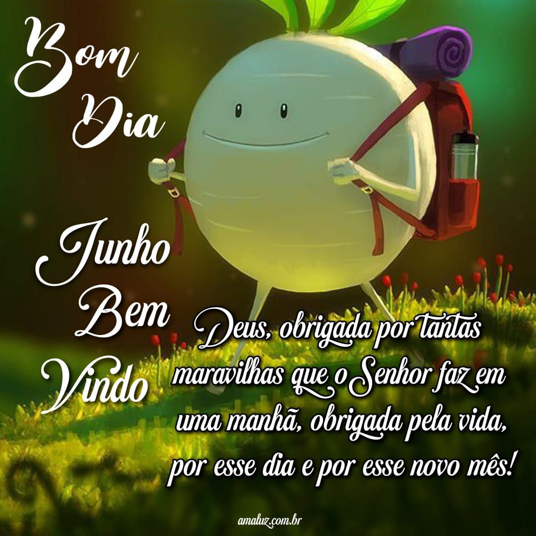 Seja bem vindo junho, bom dia
