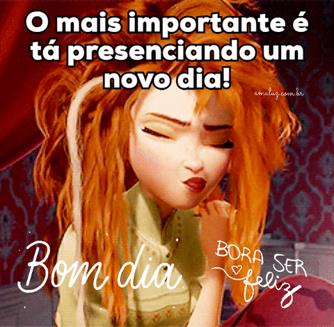 Ta presenciando um novo dia, bom dia