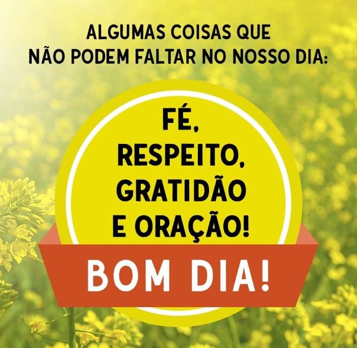 Um bom dia com tudo de bom e boas novidades