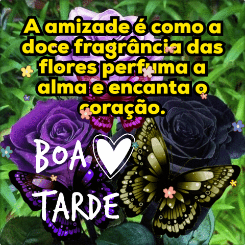 Boa tarde abençoada com gifs e flores