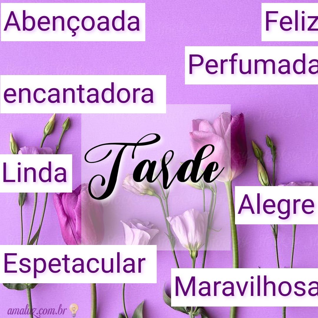 Boa tarde com alegria paz e flores