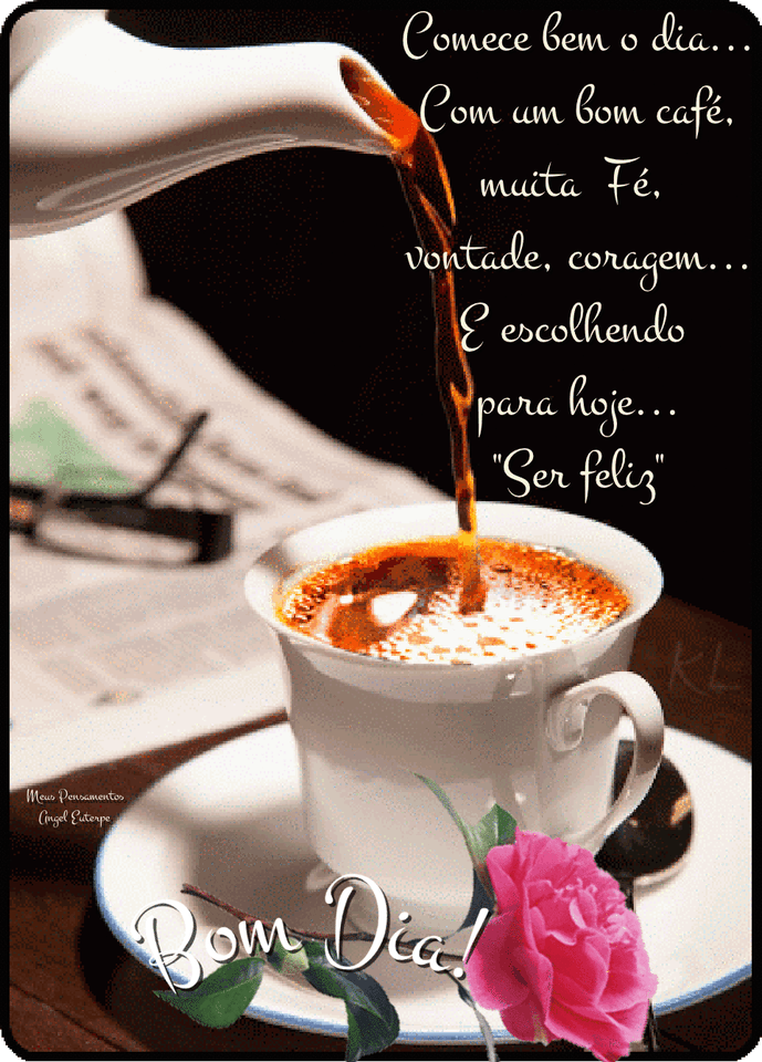 Bom dia com Gifs de flores