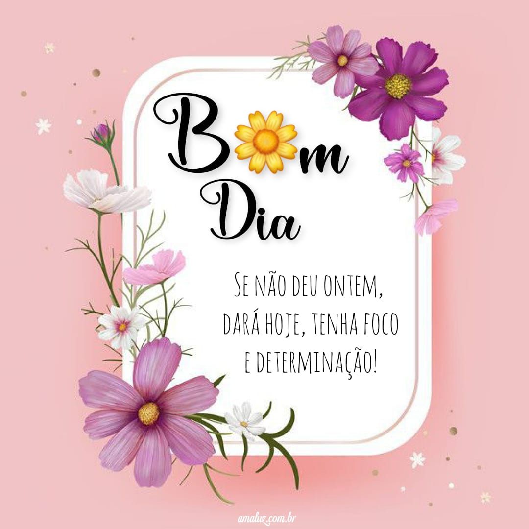 Bom dia com flores