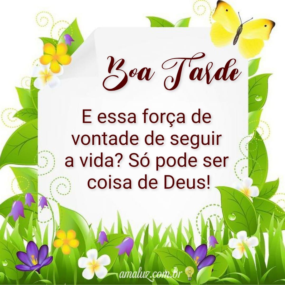 Coisas que vem de Deus, boa tarde