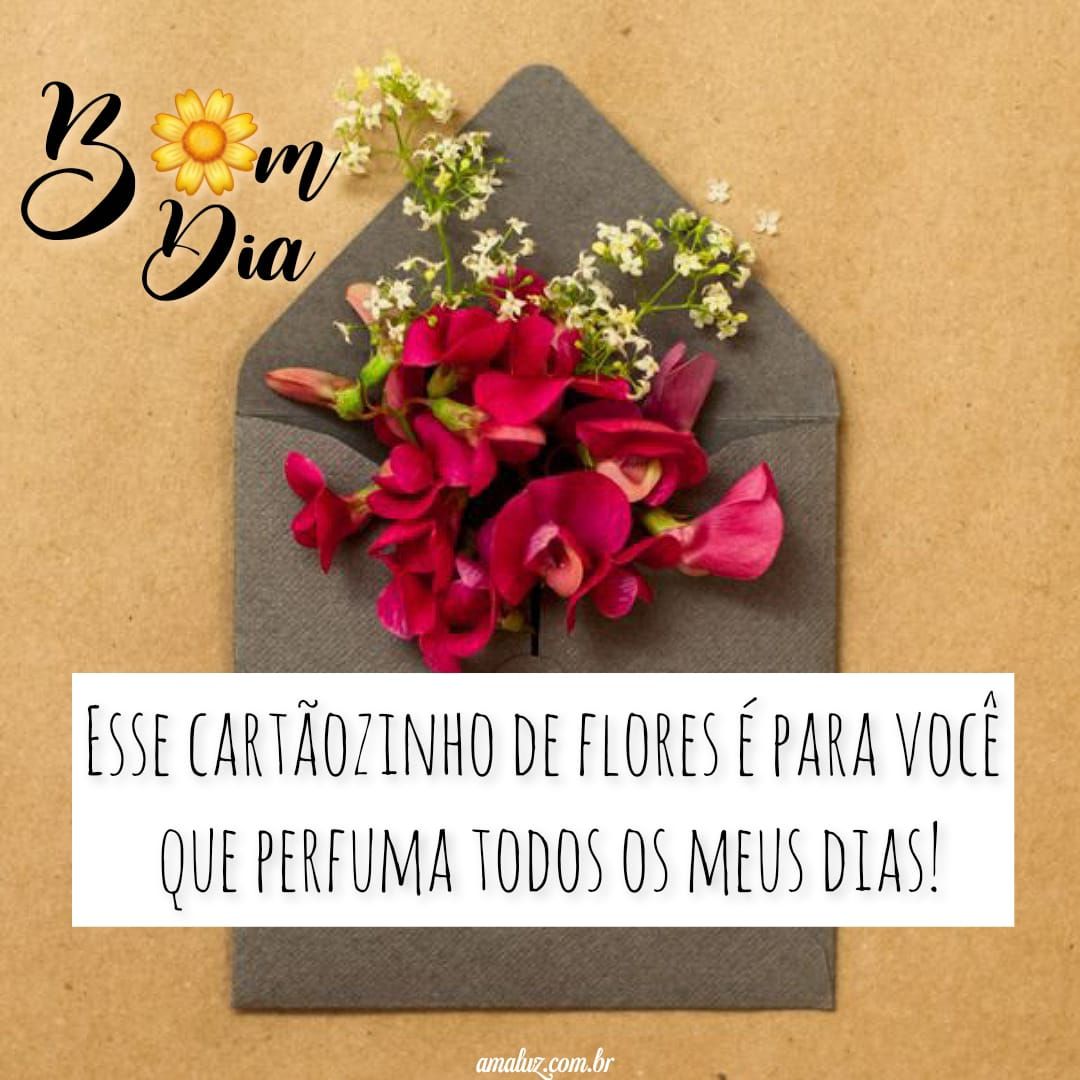 Esse cartão de flores é para você