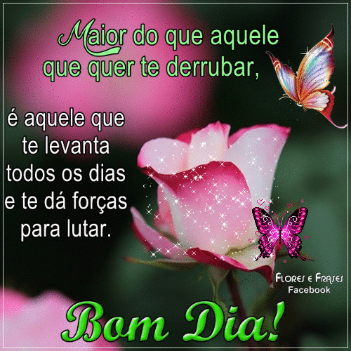 Gifs animados de bom dia com flores