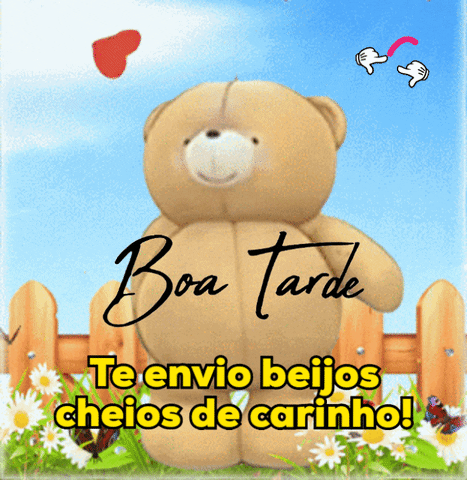 Gifs carinhosos de boa tarde com flores