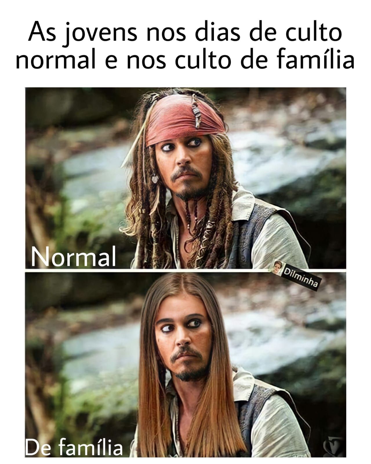 Memes das jovens da igreja