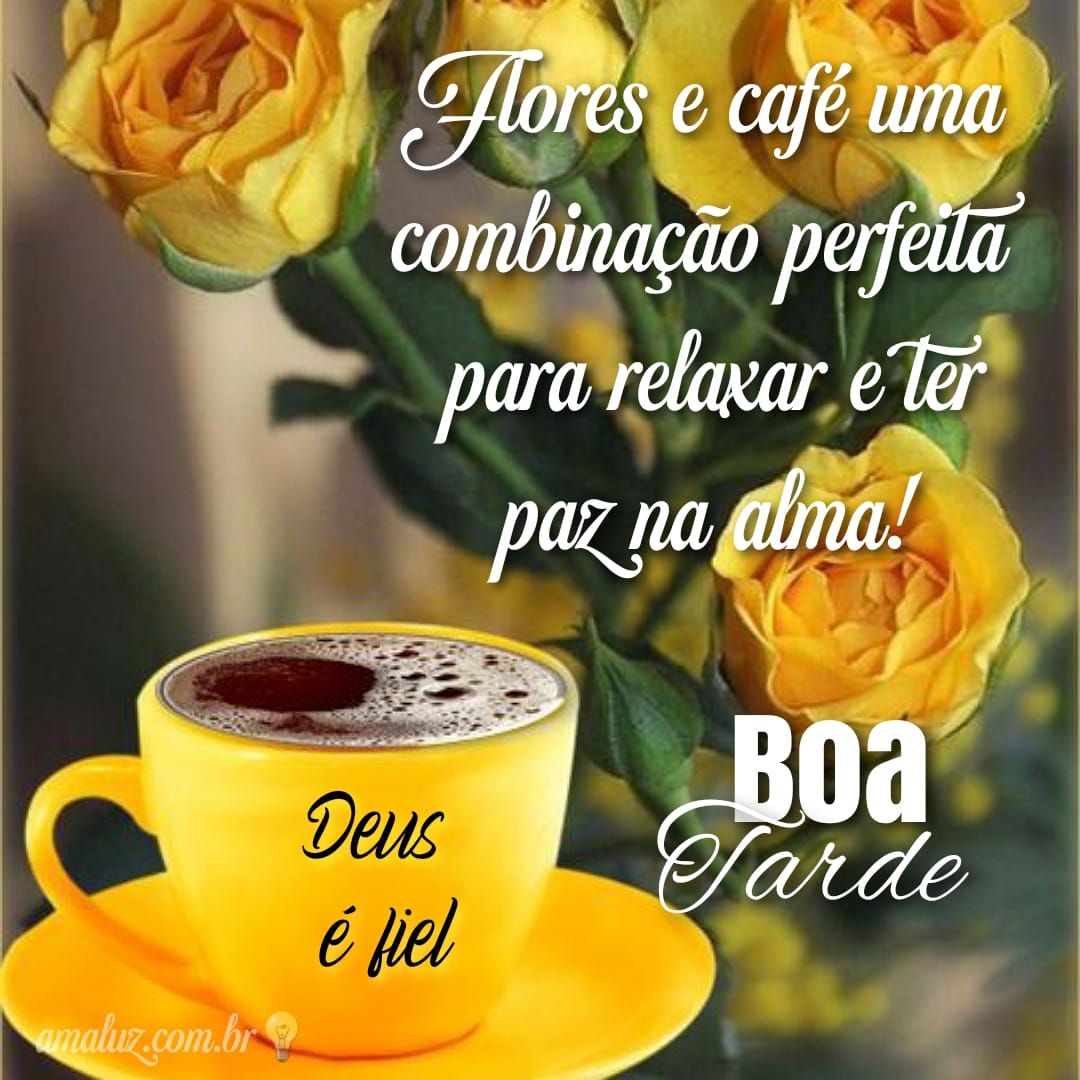 Mensagens com flores de boa tarde