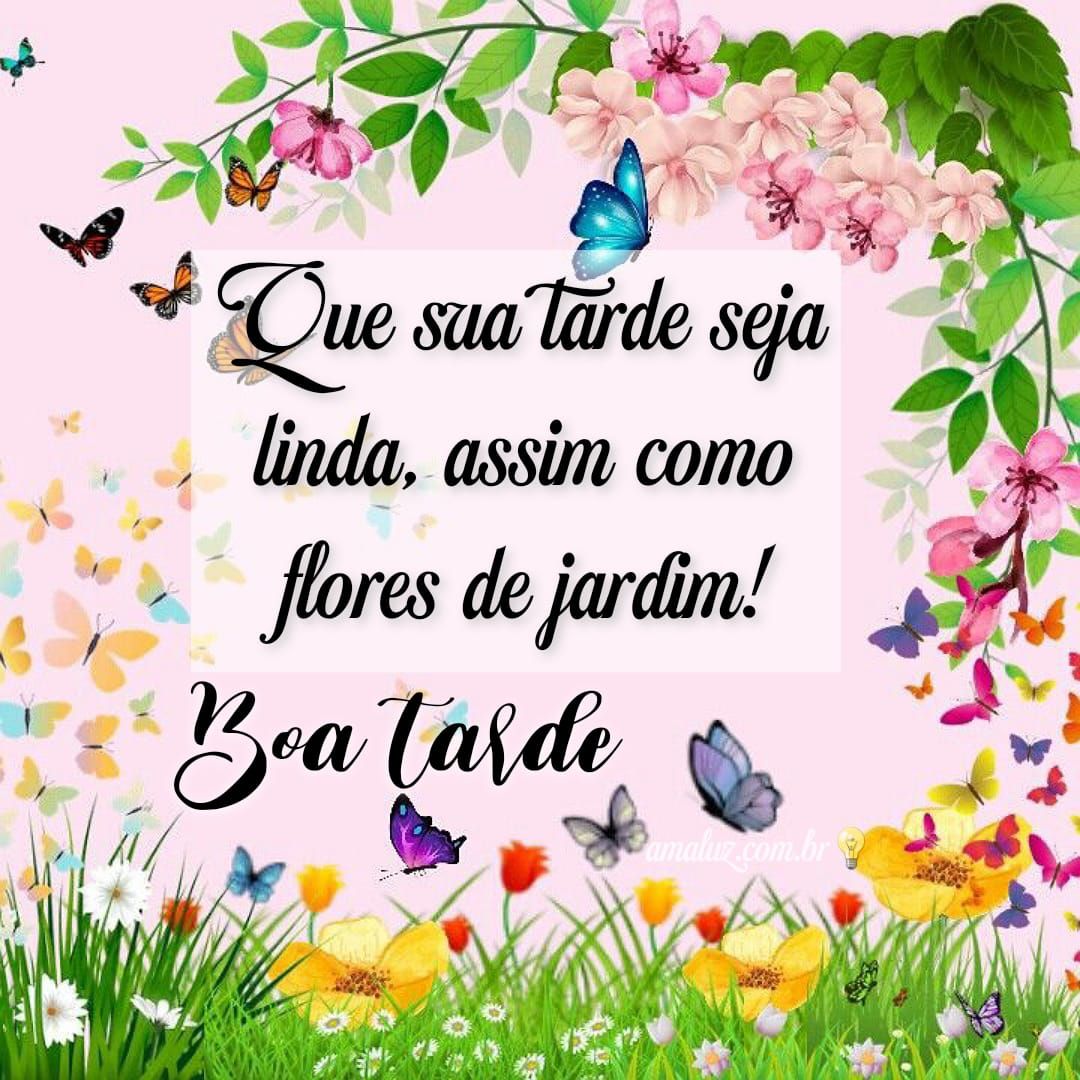 Flores e boa tarde
