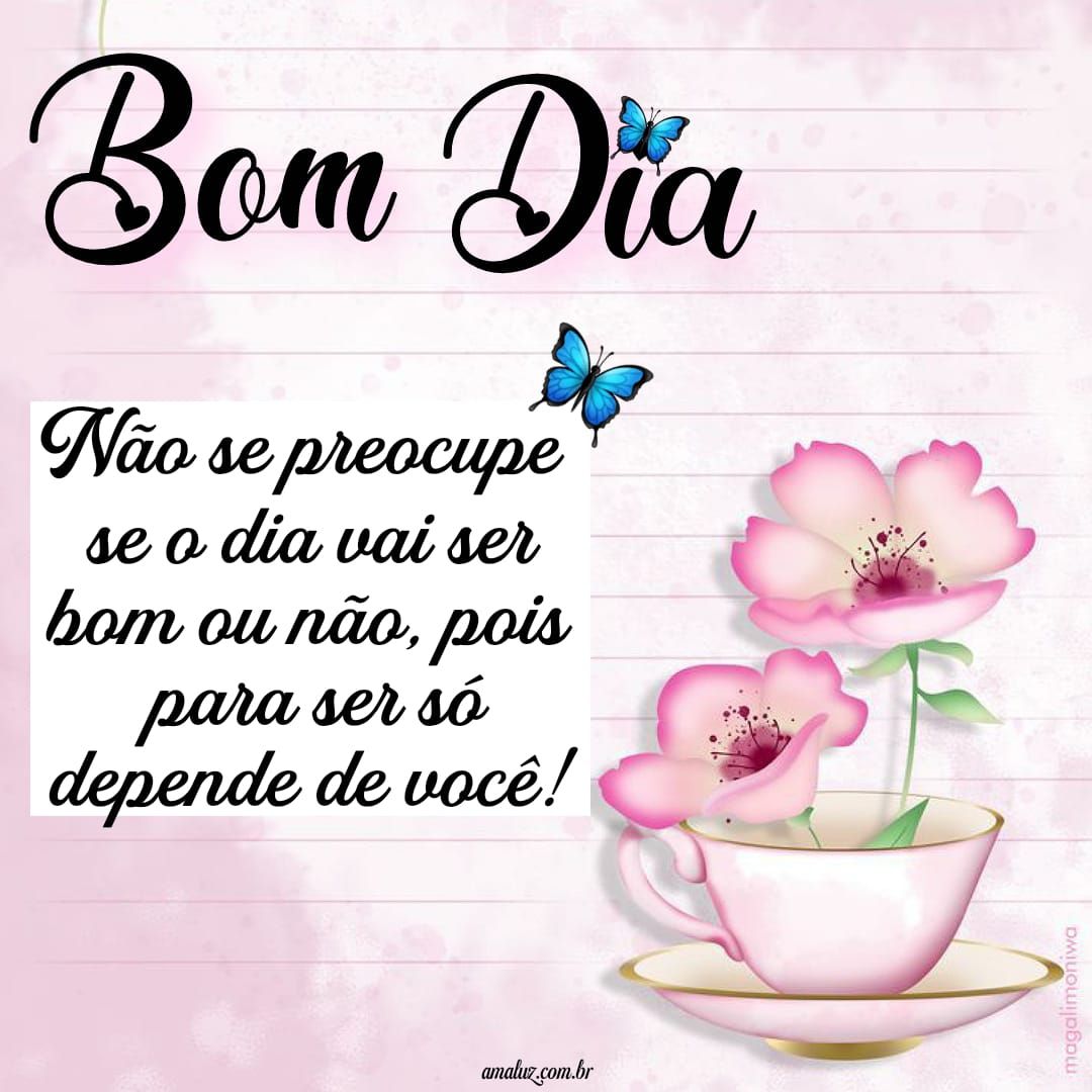 Mensagens de bom dia com flor