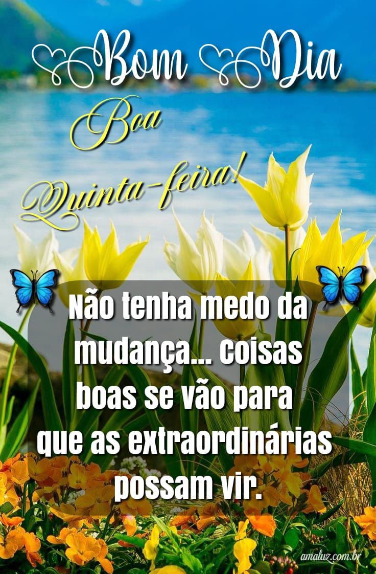 Boa quinta feira com otimismo