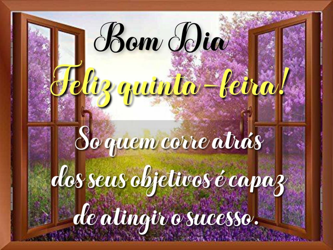 Bom dia feliz quinta feira com otimismo e fé