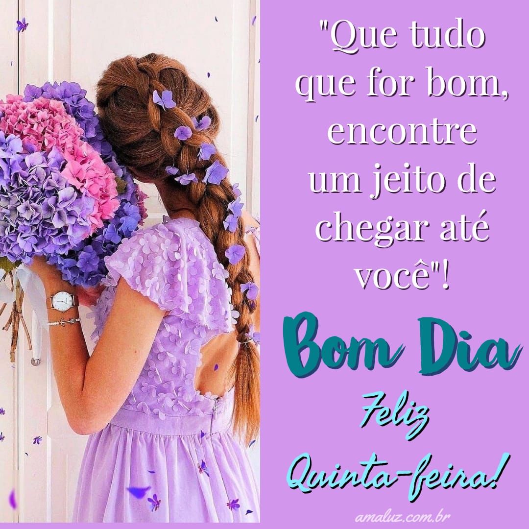 Bom dia motivacional de quinta feira