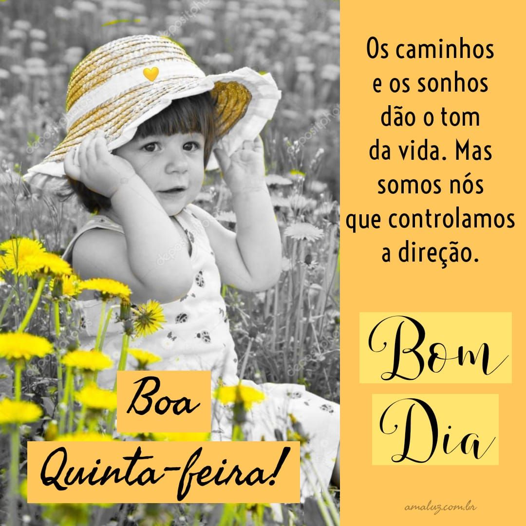 Bom dia motivacional e boa quinta feira