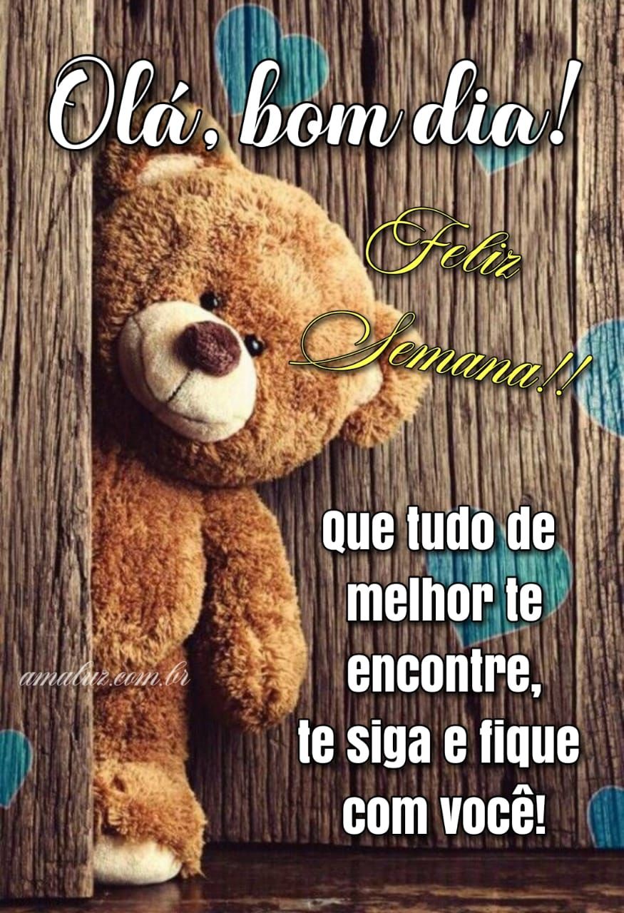 Olá bom dia feliz semana