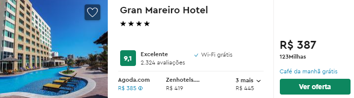 Preço do hotel gramareiro hospedagem