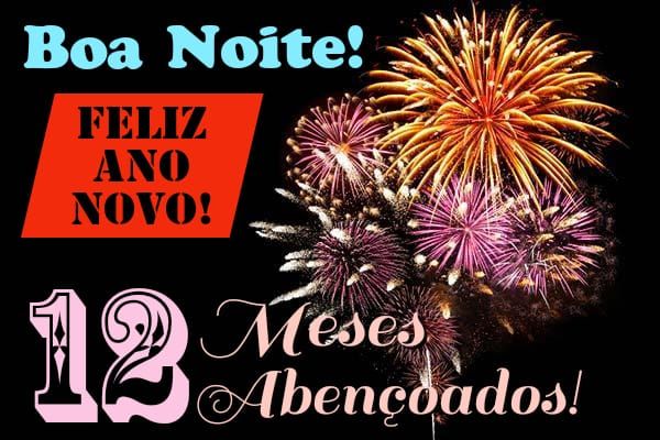12 meses abençoados feliz ano novo