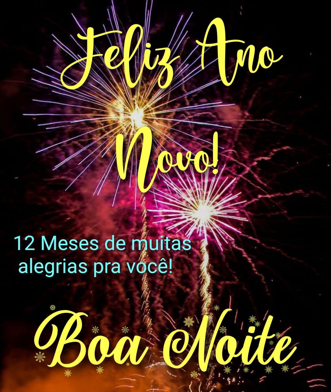 12 meses de muitas alegrias feliz ano novo
