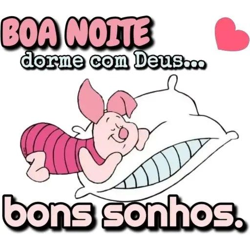 Boa noite dorme com Deus