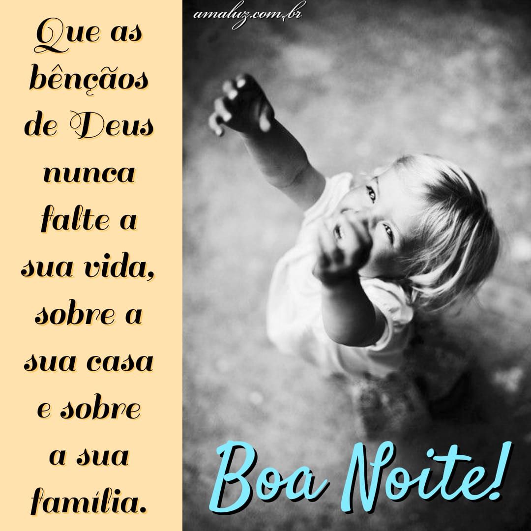Boa noite evangélico para família