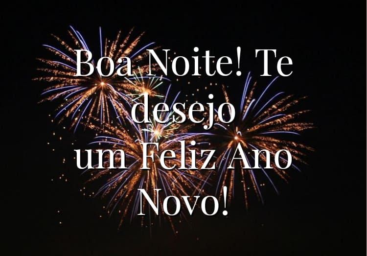 Boa noite te desejo um feliz ano novo