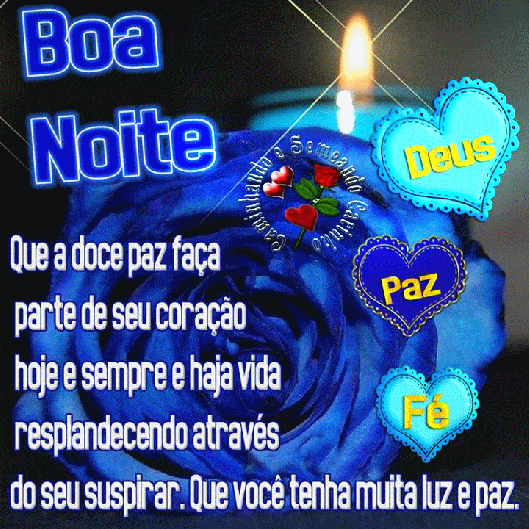 Boa oite com Deus fé e paz