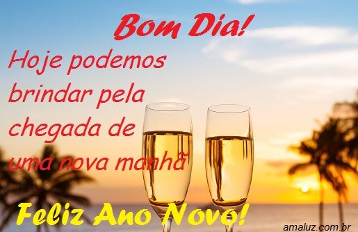 Bom dia hoje é 1 de janeiro