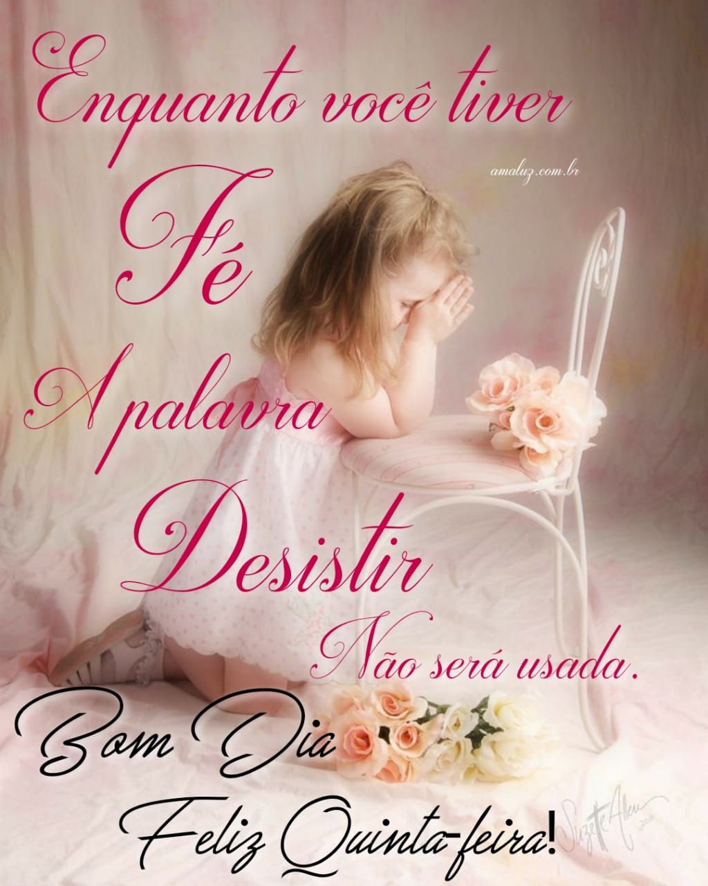 Desejo um bom dia e uma feliz quinta feira