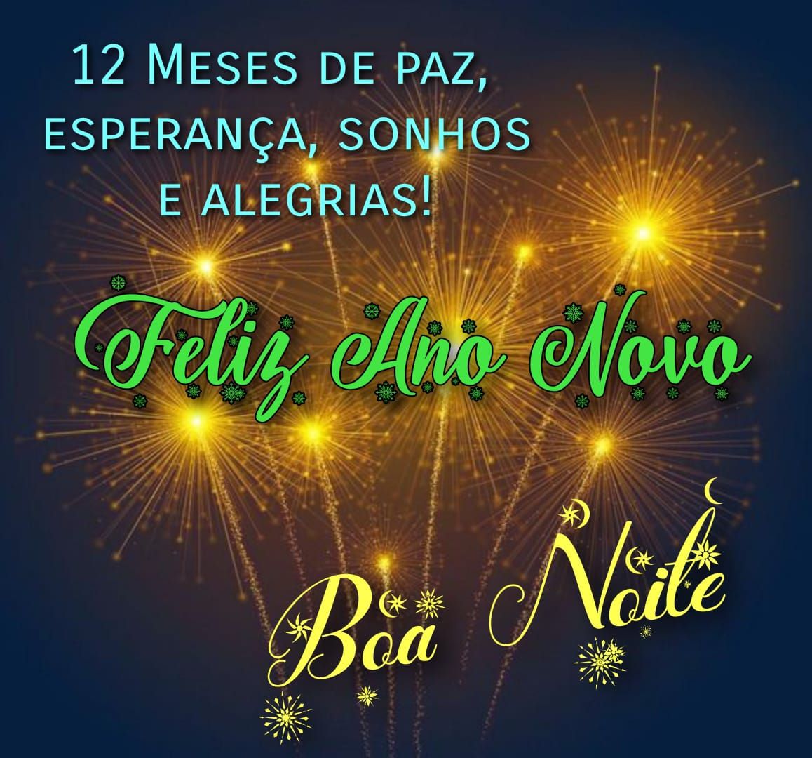Feliz ano novo boa noite