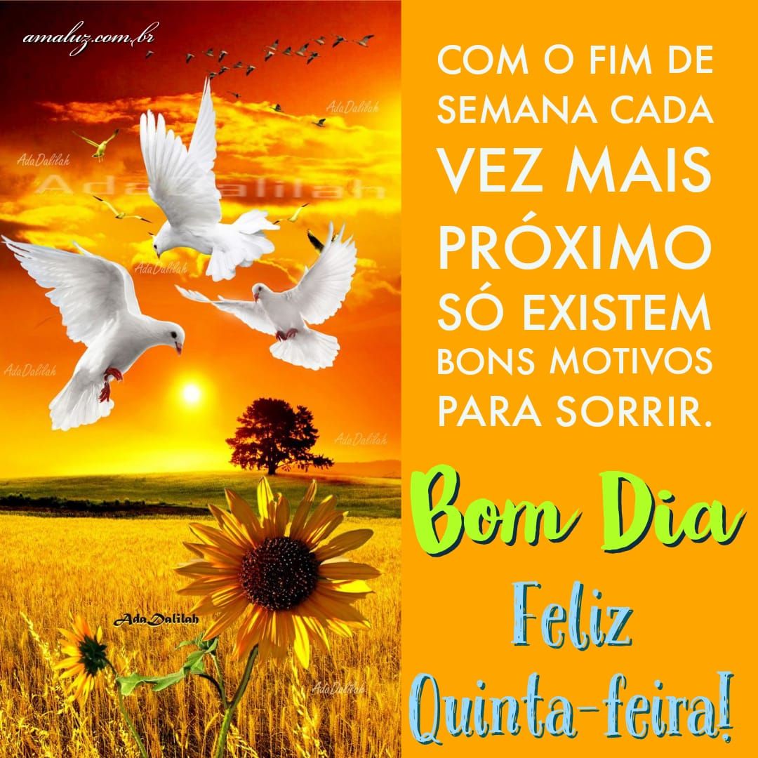 Feliz quinta feira e mensagens carinhosas