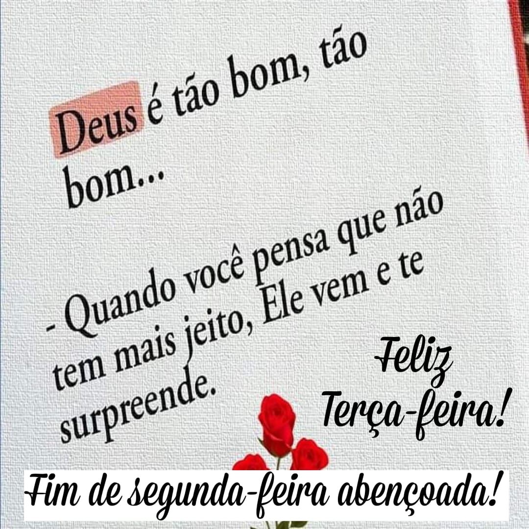 Fim de segunda feira abençoada