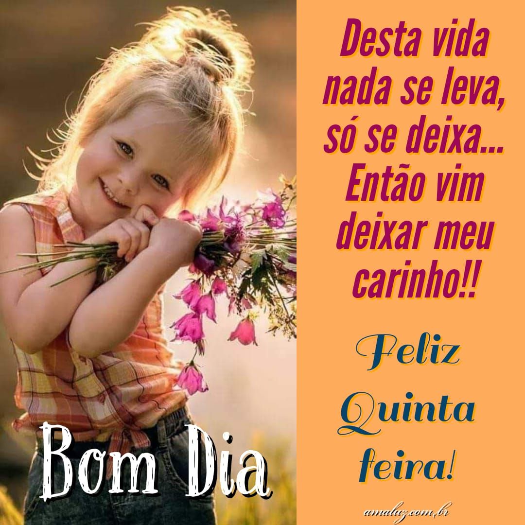 Mensagens carinhosas de feliz quinta feira