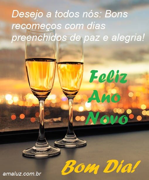 Te desejo um bom dia e feliz ano novo