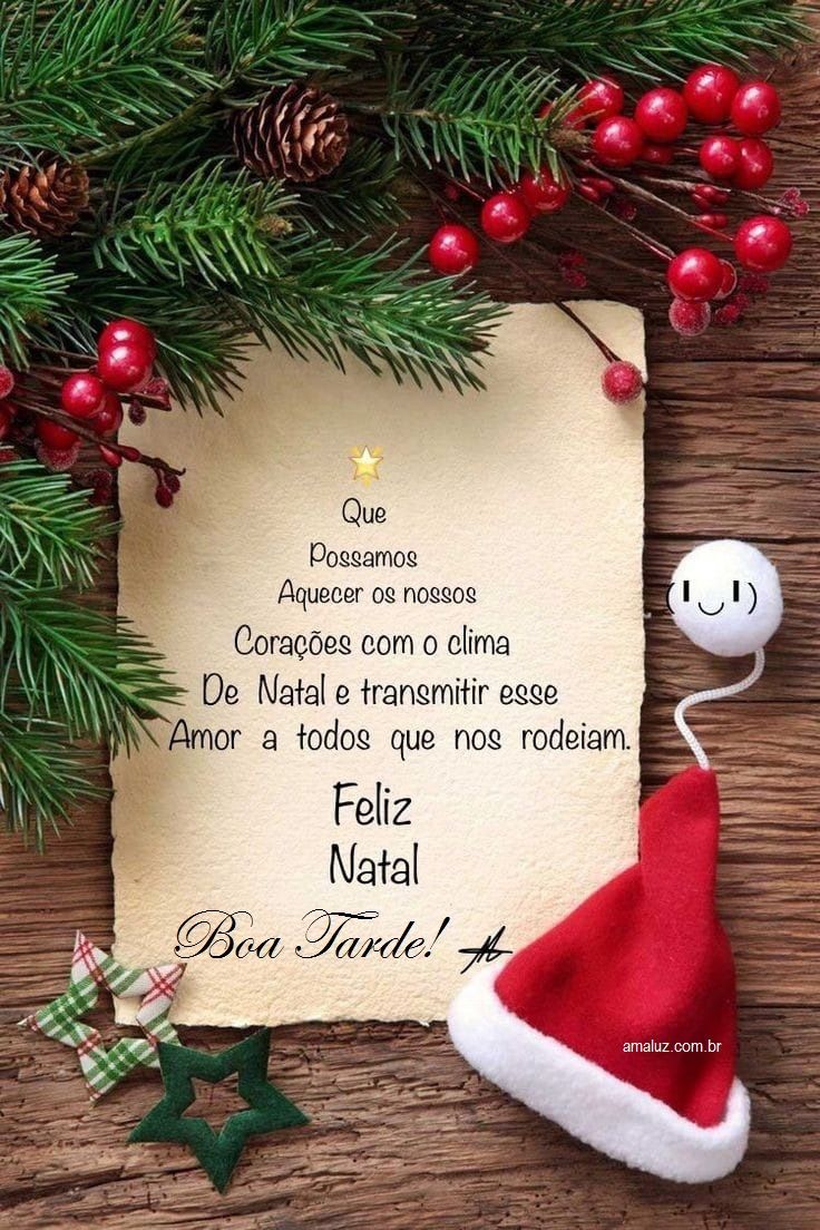 Tenha uma tarde feliz de natal